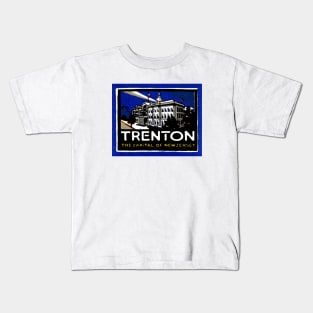 1915 Visit Trenton New Jersey Kids T-Shirt